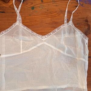 CHANEL Sheer White Camisole